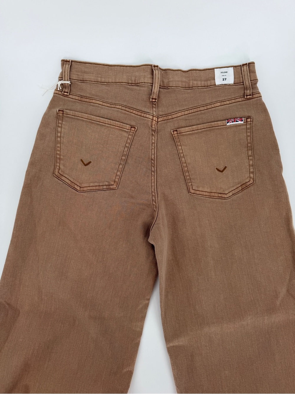 Hudson Jolene Wide Leg High Rise Jeans Brown Womens - Size 26 - Picture 6 of 11